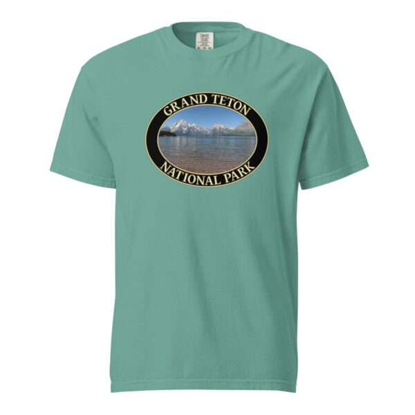 Jackson Lake T-Shirt – Grand Teton National Park Scenic Tee (Front Print, Black Graphic) - Image 5