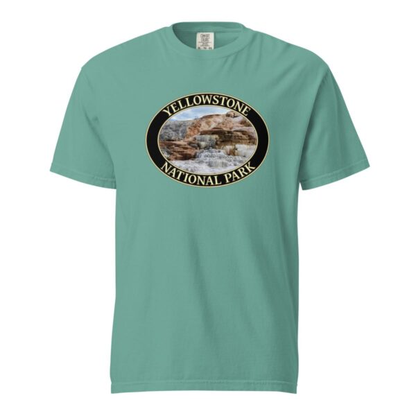 Mammoth Hot Springs T-Shirt – Yellowstone National Park Scenic Tee (Front Print, Black Graphic) - Image 5