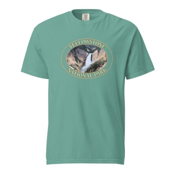 Lower Yellowstone Falls T-Shirt – Yellowstone National Park Scenic Tee (Front Print, Transparent Graphic) - Image 5