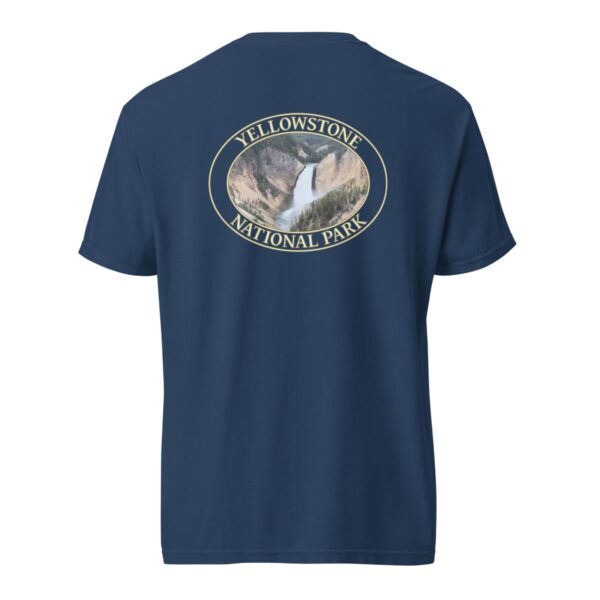 Lower Yellowstone Falls T-Shirt – Yellowstone National Park Scenic Tee (Back Print, Transparent Graphic) - Image 7