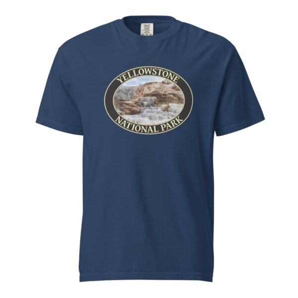 Mammoth Hot Springs T-Shirt – Yellowstone National Park Scenic Tee (Front Print, Black Graphic) - Image 6