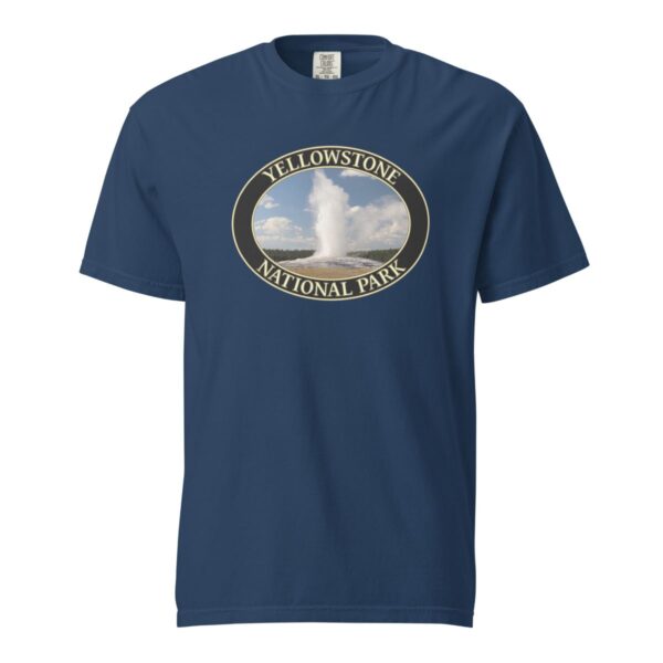 Old Faithful T-Shirt – Yellowstone National Park Iconic Geyser Tee (Front Print, Black Graphic) - Image 6