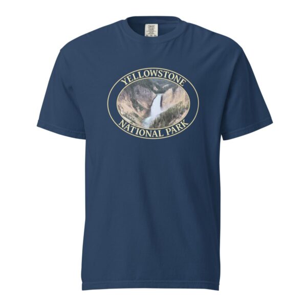 Lower Yellowstone Falls T-Shirt – Yellowstone National Park Scenic Tee (Front Print, Transparent Graphic) - Image 6