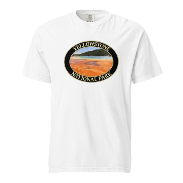 Grand Prismatic Spring T-Shirt – Yellowstone National Park Scenic Tee (Front Print, Black Graphic) - Image 7