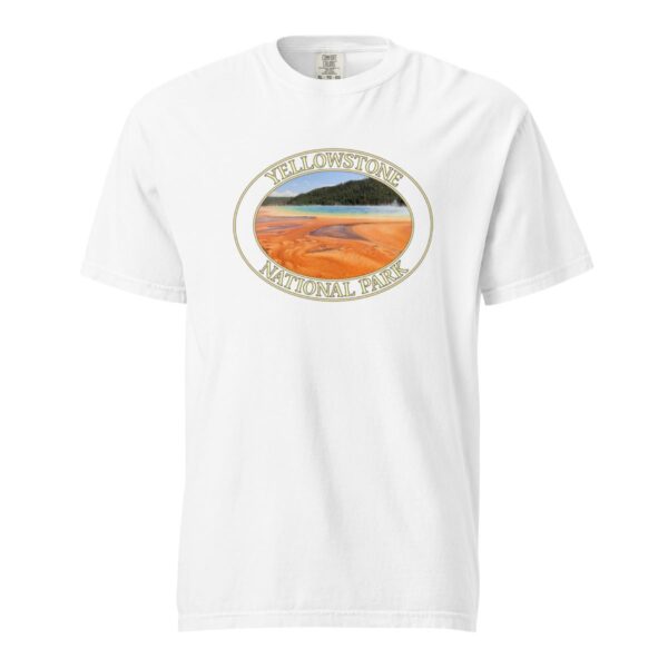 Grand Prismatic Spring T-Shirt – Yellowstone National Park Scenic Tee (Front Print, Transparent Graphic) - Image 7