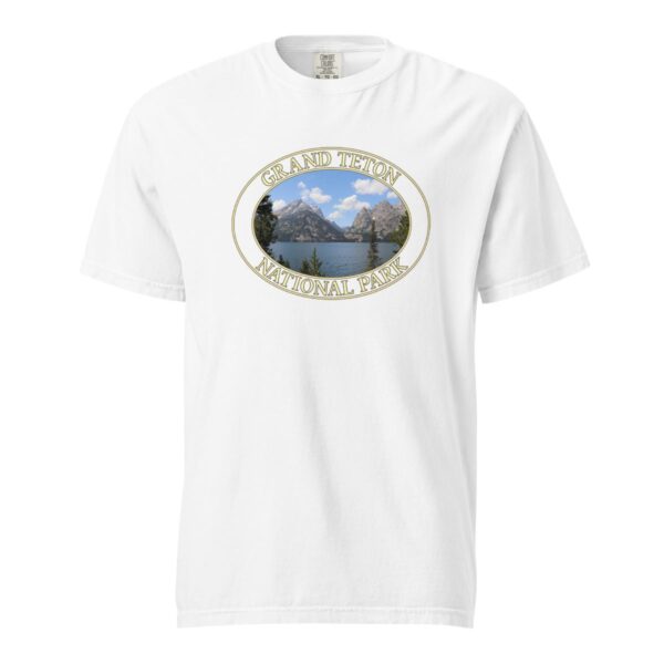 Jenny Lake T-Shirt – Grand Teton National Park Scenic Tee (Front Print, Transparent Graphic) - Image 7