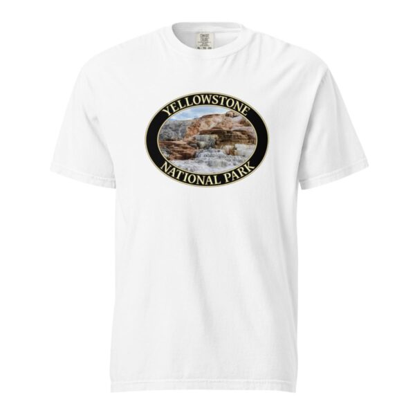 Mammoth Hot Springs T-Shirt – Yellowstone National Park Scenic Tee (Front Print, Black Graphic) - Image 7