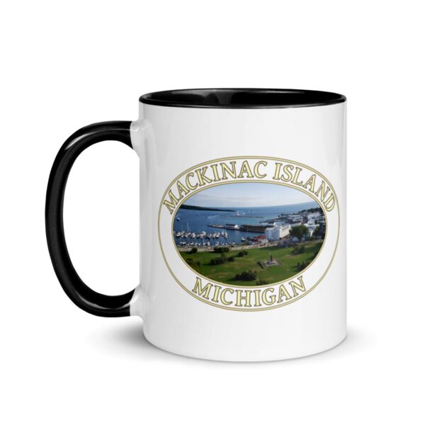 Harbor and Downtown Mackinac Island Michigan Coffee Mug – 11oz & 15oz – Scenic Great Lakes Gift - Image 17