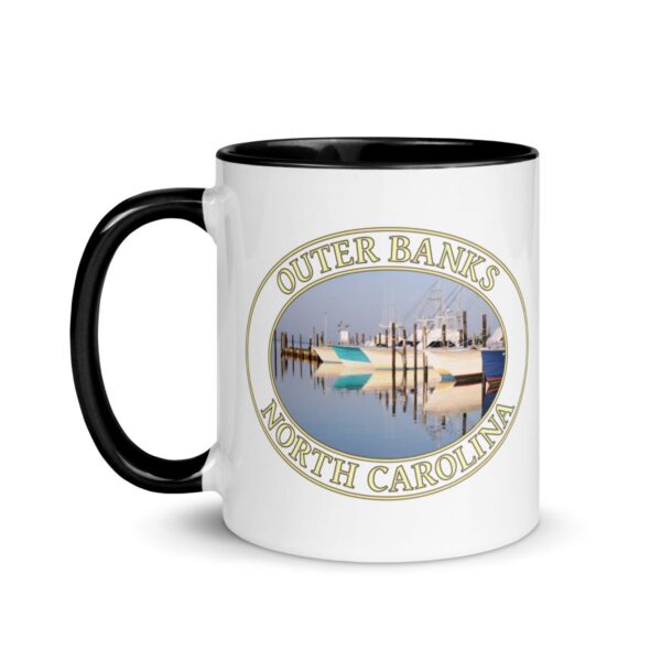 Fishing Boats at Oregon Inlet Coffee Mug – 11oz & 15oz – Outer Banks, North Carolina Gift - Image 17