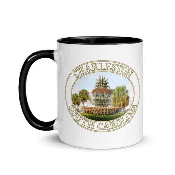 Charleston Pineapple Fountain Coffee Mug – 11oz & 15oz – South Carolina Gift - Image 17