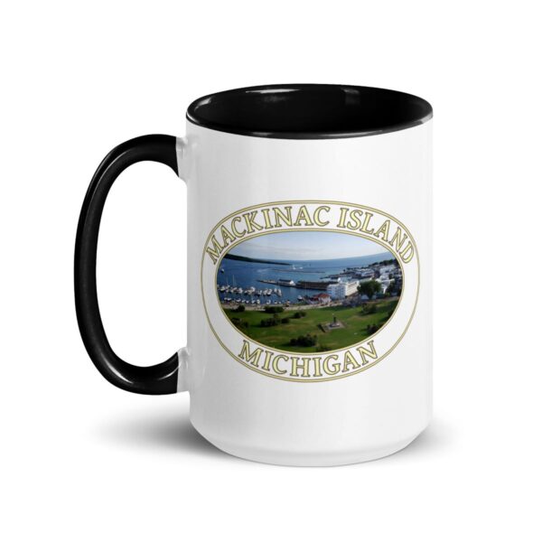 Harbor and Downtown Mackinac Island Michigan Coffee Mug – 11oz & 15oz – Scenic Great Lakes Gift - Image 16