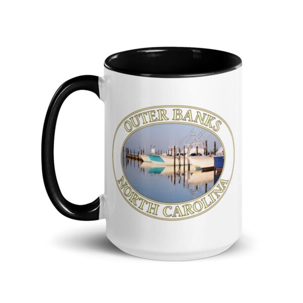 Fishing Boats at Oregon Inlet Coffee Mug – 11oz & 15oz – Outer Banks, North Carolina Gift - Image 16