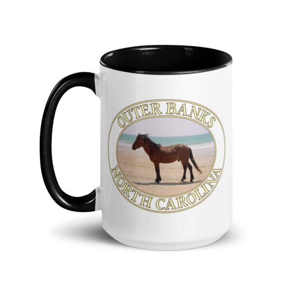 Outer Banks Wild Horse Coffee Mug – 11oz & 15oz – North Carolina Beach Gift - Image 16