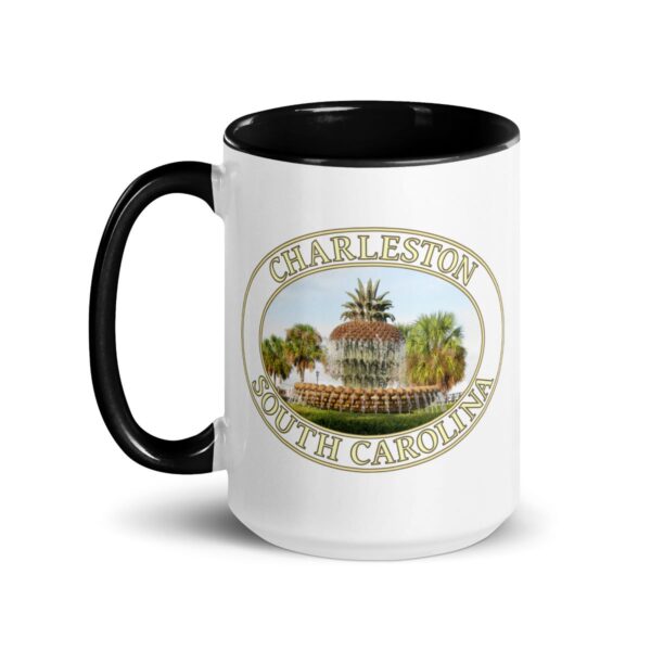 Charleston Pineapple Fountain Coffee Mug – 11oz & 15oz – South Carolina Gift - Image 16