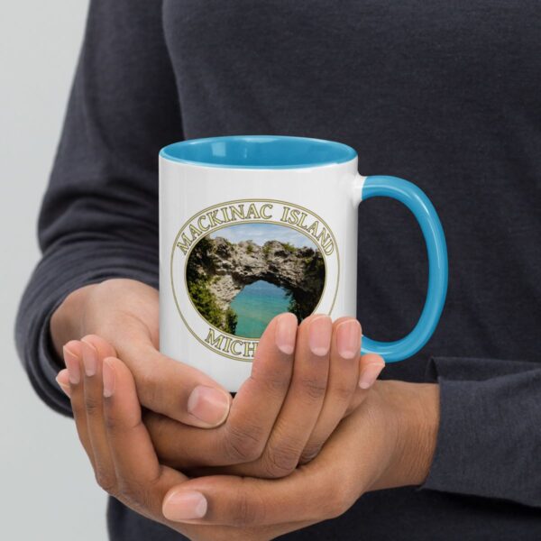 Arch Rock Mackinac Island Michigan Coffee Mug – 11oz & 15oz – Scenic Great Lakes Gift - Image 2