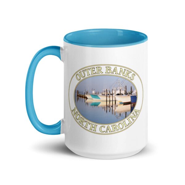 Fishing Boats at Oregon Inlet Coffee Mug – 11oz & 15oz – Outer Banks, North Carolina Gift - Image 14