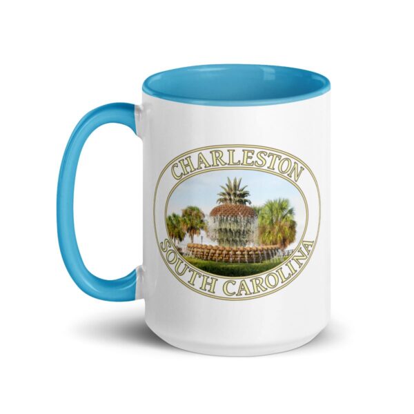 Charleston Pineapple Fountain Coffee Mug – 11oz & 15oz – South Carolina Gift - Image 14