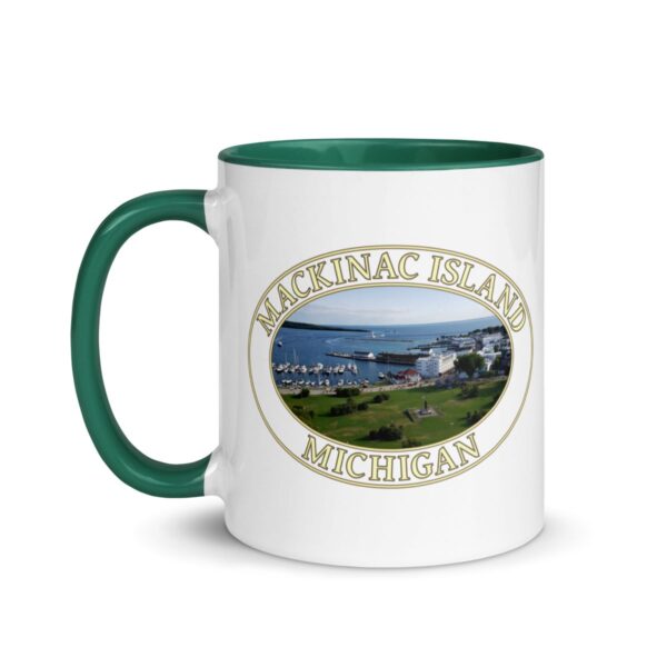 Harbor and Downtown Mackinac Island Michigan Coffee Mug – 11oz & 15oz – Scenic Great Lakes Gift - Image 12