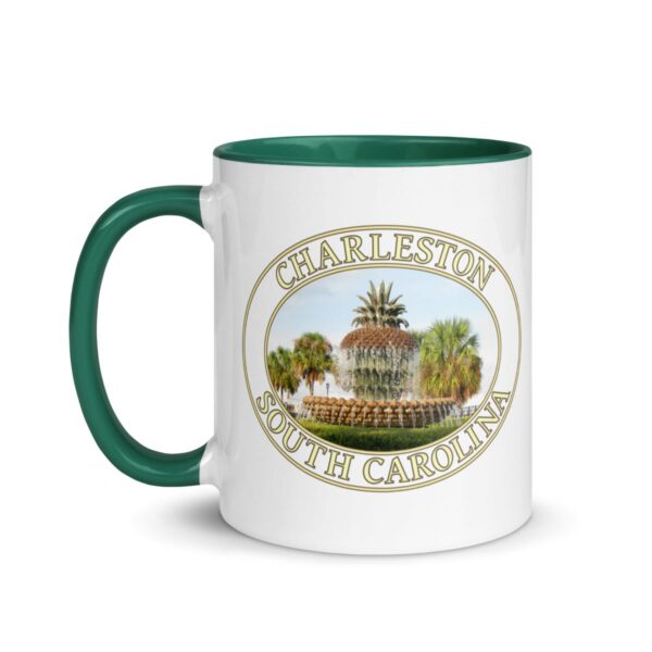 Charleston Pineapple Fountain Coffee Mug – 11oz & 15oz – South Carolina Gift - Image 12