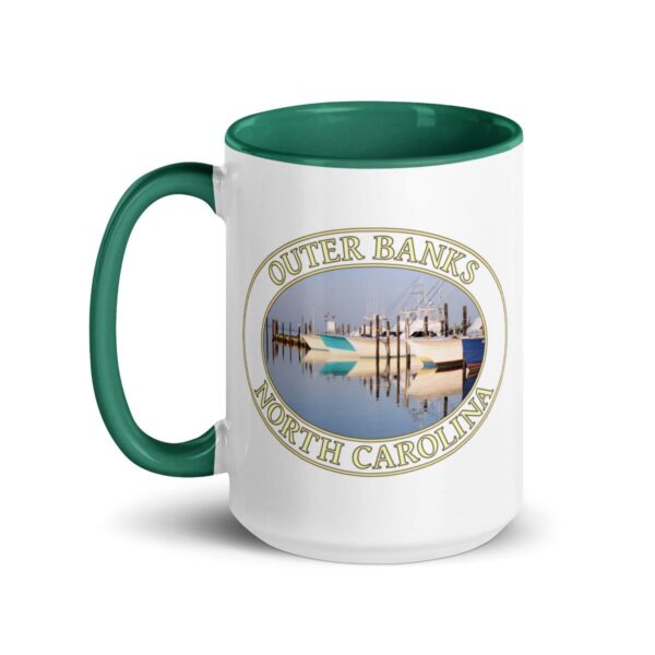 Fishing Boats at Oregon Inlet Coffee Mug – 11oz & 15oz – Outer Banks, North Carolina Gift - Image 11