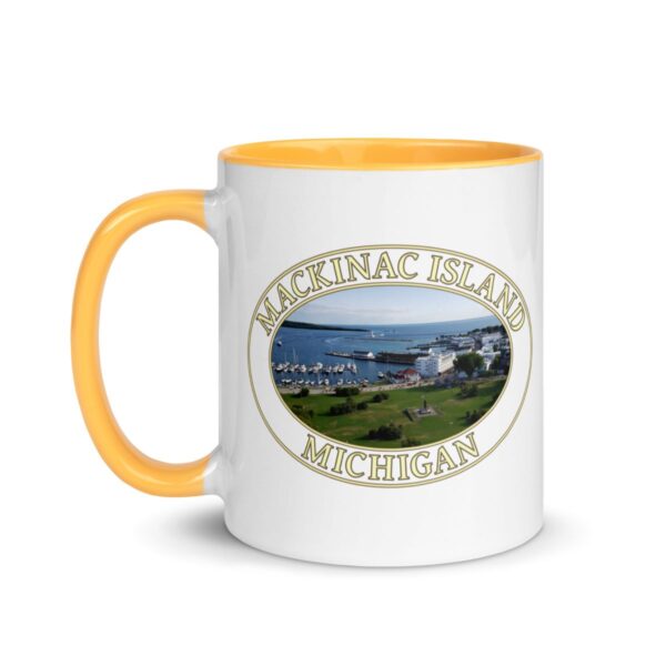 Harbor and Downtown Mackinac Island Michigan Coffee Mug – 11oz & 15oz – Scenic Great Lakes Gift - Image 10