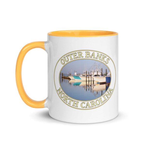 Fishing Boats at Oregon Inlet Coffee Mug – 11oz & 15oz – Outer Banks, North Carolina Gift - Image 10