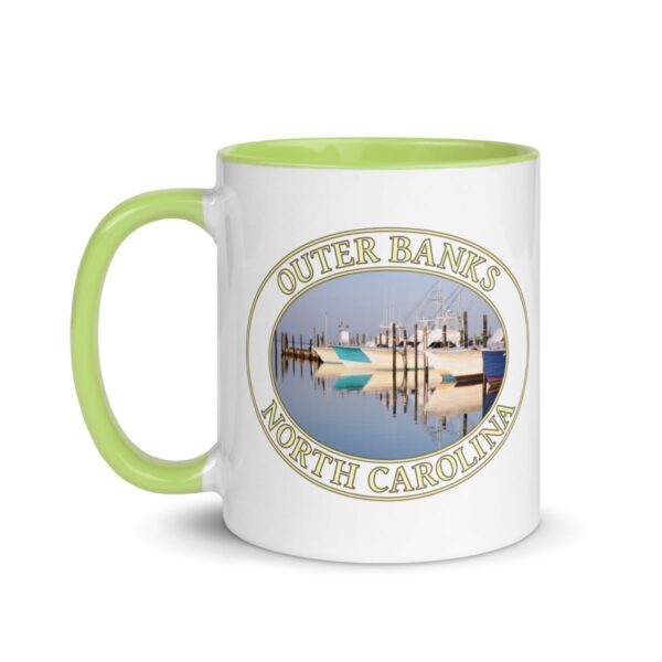 Fishing Boats at Oregon Inlet Coffee Mug – 11oz & 15oz – Outer Banks, North Carolina Gift - Image 9