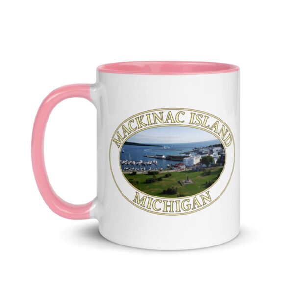 Harbor and Downtown Mackinac Island Michigan Coffee Mug – 11oz & 15oz – Scenic Great Lakes Gift - Image 7