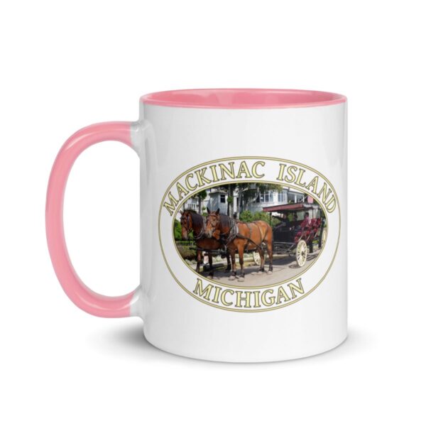 Horse and Carriage West Bluff Mackinac Island Michigan Coffee Mug – 11oz & 15oz – Historic Carriage Ride Gift - Image 7