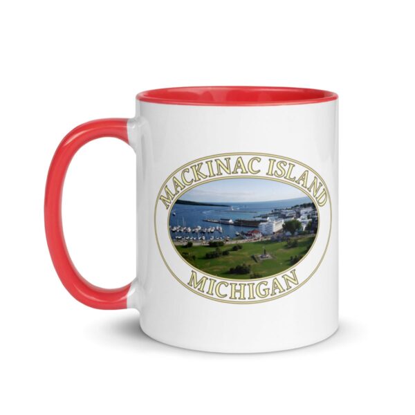 Harbor and Downtown Mackinac Island Michigan Coffee Mug – 11oz & 15oz – Scenic Great Lakes Gift - Image 6