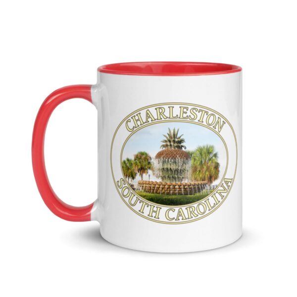 Charleston Pineapple Fountain Coffee Mug – 11oz & 15oz – South Carolina Gift - Image 6