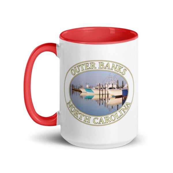 Fishing Boats at Oregon Inlet Coffee Mug – 11oz & 15oz – Outer Banks, North Carolina Gift - Image 5