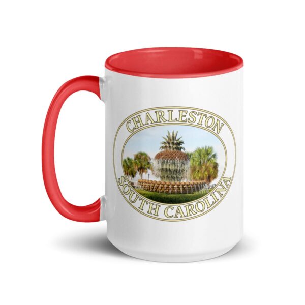 Charleston Pineapple Fountain Coffee Mug – 11oz & 15oz – South Carolina Gift - Image 5