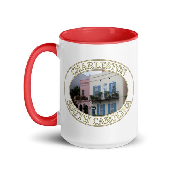 Rainbow Row Charleston Coffee Mug – 11oz & 15oz – South Carolina Landmark Gift - Image 5