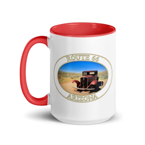 Route 66 Arizona – Antique Car Coffee Mug – 11oz & 15oz – Nostalgic Road Trip Gift - Image 5