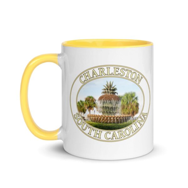 Charleston Pineapple Fountain Coffee Mug – 11oz & 15oz – South Carolina Gift - Image 4