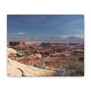 Island in the Sky Canyonlands National Park Wrapped Canvas Wall Art – Utah Southwest Red Rock Desert Canyon Landscape – Nature Photography for Rustic or Modern Décor