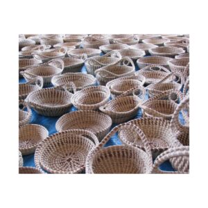 Sweetgrass Basketry at Charleston Market – Traditional Handwoven Baskets of the Gullah Geechee People – Fine Art Print on 300gsm Paper