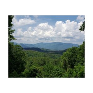 Great Smoky Mountains National Park Fine Art Print – Appalachian Mountain Landscape with Green Forests and Blue Ridges in Tennessee