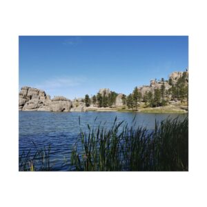 Sylvan Lake at Custer State Park South Dakota Scenic Nature Landscape Matte Poster Print – Black Hills National Forest Wildlife and Outdoor Adventure Wall Art