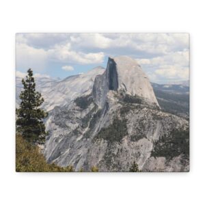 Half Dome – Wrapped Canvas Wall Art | Yosemite National Park Print | Sierra Nevada Mountain Landscape Home Decor