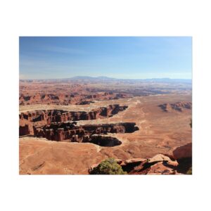 Grand View Point Canyonlands National Park Landscape Photography Print – Red Rock Desert Panorama with Cliffs and Canyons in Moab Utah – Travel Wall Art Nature Decor Matte Print 200 gsm