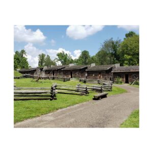 Daniel Boone’s Fort Boonesborough Fine Art Print – Kentucky Pioneer Frontier Log Fort Photography – Early American History Wall Décor – Premium 300 gsm Poster (Unframed)