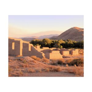 Ruins of Fort Churchill in Silver Springs, Nevada Fine Art Print – Desert History Photography – American West Military Outpost Premium 300 gsm Poster (Unframed)