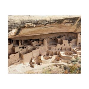 Cliff Palace at Mesa Verde National Park Matte Print – Ancestral Puebloan Ruins Photography – Southwest Archaeology & History Wall Art – Colorado Desert Landscape Poster (Unframed)