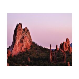 Sunset at Garden of the Gods Fine Art Print – Colorado Springs Red Rock Landscape Photography – Rocky Mountains Wall Décor – Premium 300 gsm Poster (Unframed)