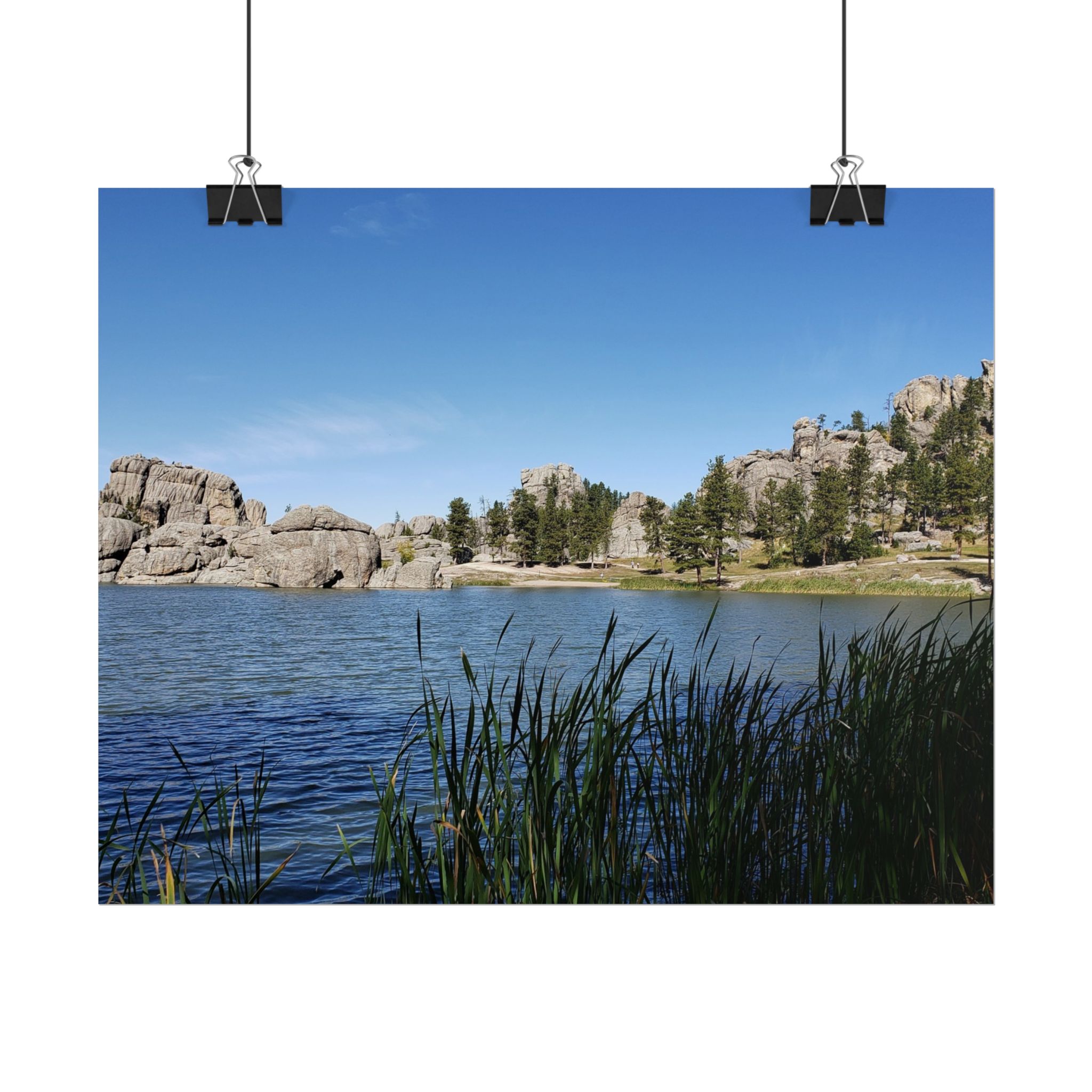 Sylvan Lake at Custer State Park South Dakota Scenic Nature Landscape Matte Poster Print – Black Hills National Forest Wildlife and Outdoor Adventure Wall Art - Image 2