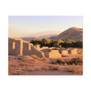 Ruins of Fort Churchill in Silver Springs, Nevada Matte Print – Desert History Photography – American West Military Outpost Wall Art Poster (Unframed)
