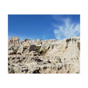 Fine Art Print of Sandstone Buttes at Badlands National Park, South Dakota – Geological Formations and Scenic National Park Landscape Photography