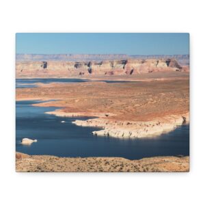 Wahweap Bay, Lake Powell – Wrapped Canvas Wall Art | Glen Canyon National Recreation Area Print | Arizona Desert and Water Landscape Home Decor